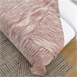 Mayra Blush Polyester 50x60 Inches Space Dye Chenille Cozy and Lightweight Throw