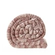 Mayra Blush Polyester 50x60 Inches Space Dye Chenille Cozy and Lightweight Throw