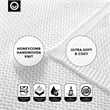 Margo White Acrylic 50x60 Inches Wool-like 4 Corner Tassel Knit Throw Blanket