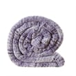 Mayra Purple Polyester 50x60 Space Dye Chenille Cozy and Lightweight Knit Throw