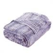 Mayra Purple Polyester 50x60 Space Dye Chenille Cozy and Lightweight Knit Throw
