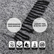 Krish Black Acrylic 50x60 Inches Faux Mohair Tassels Knit Throw Blanket