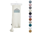 Margo Ivory Acrylic 50x60 Inches Wool-like 4 Corner Tassel Knit Throw Blanket