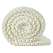 Margo Ivory Acrylic 50x60 Inches Wool-like 4 Corner Tassel Knit Throw Blanket