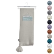 Margo Sand Acrylic 50x60 Inches Wool-like 4 Corner Tassel Knit Throw Blanket
