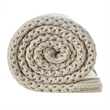 Margo Sand Acrylic 50x60 Inches Wool-like 4 Corner Tassel Knit Throw Blanket