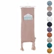 Tianna Rust Acrylic 50x60 Inches Wool-like Tassels Knit Throw Blanket