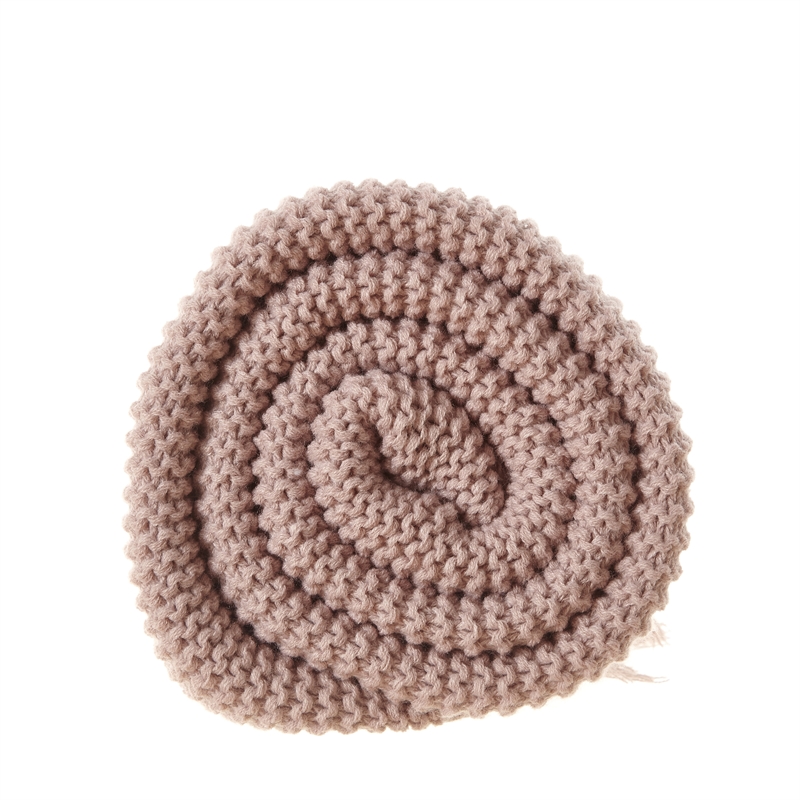 Tianna Blush Acrylic 50x60 Inches Wool-like Tassels Knit Throw Blanket