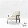 Alton  Armchair  Beige/Grey  Linen  Upholstered  Square  Arms