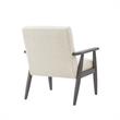 Alton  Armchair  Beige/Grey  Linen  Upholstered  Square  Arms