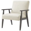 Alton  Armchair  Beige/Grey  Linen  Upholstered  Square  Arms