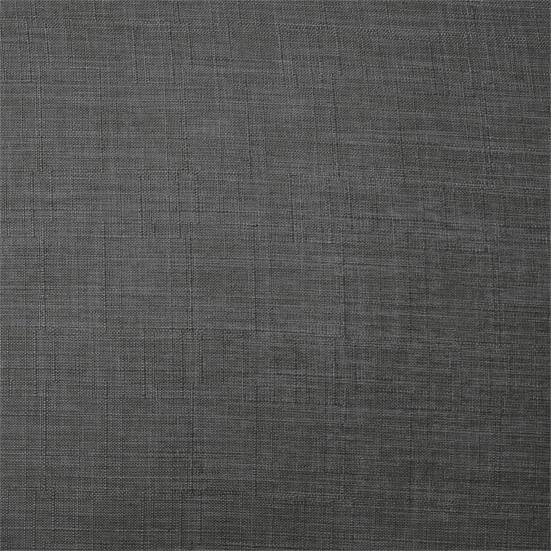 Alton  Armchair  Charcoal/Cream  Linen  Upholstered  Square  Arms