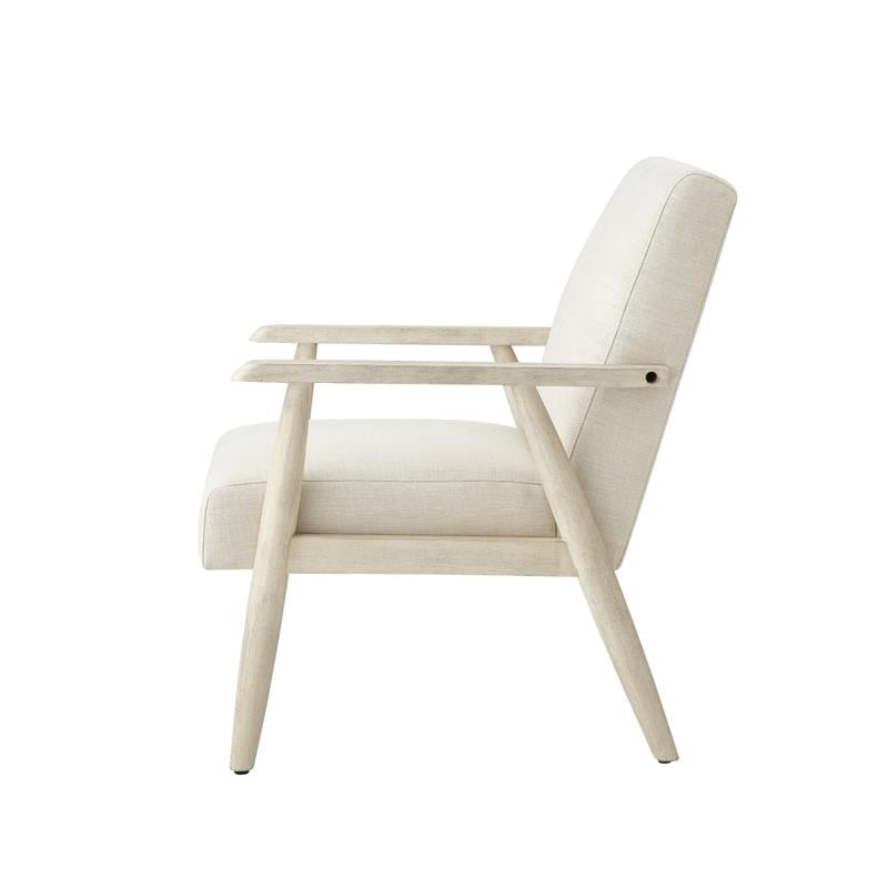 Alton  Armchair Beige/Cream  Linen  Upholstered  Square  Arms