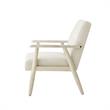 Alton  Armchair Beige/Cream  Linen  Upholstered  Square  Arms