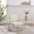 Alton  Armchair Beige/Cream  Linen  Upholstered  Square  Arms