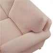 Lela Sofa Blush Linen Upholstered Sinuous Spring