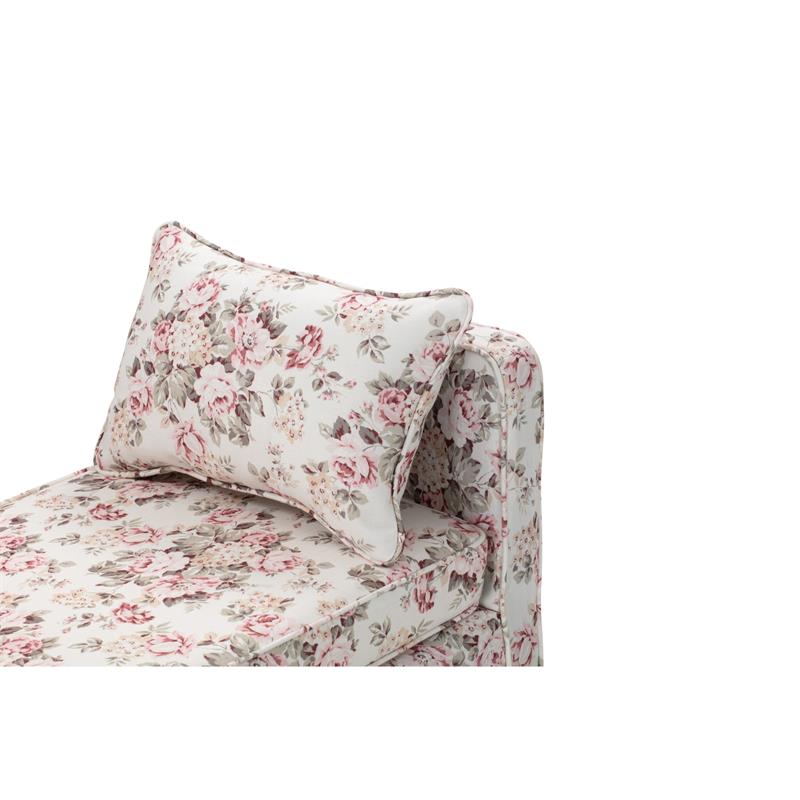 Yazmin  Bench  Cluster  Red  Linen  Upholstered  Piping  Details