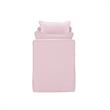 Yazmin  Bench  Light  Pink  Upholstered  Piping  Details