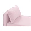 Yazmin  Bench  Light  Pink  Upholstered  Piping  Details