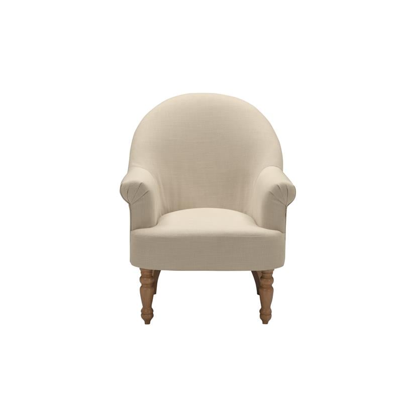 Essence Accent Chair Light Beige Linen  Upholstered Flared arms