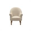 Essence Accent Chair Light Beige Linen  Upholstered Flared arms