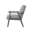 Alton  Armchair  Gray/Gray Linen  Upholstered  Square  Arms