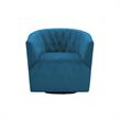 Grecia Accent Chair Teal Velvet  Upholstered Tufted