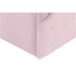 Grecia  Accent  Chair  Blush  Velvet  Upholstered  Tufted