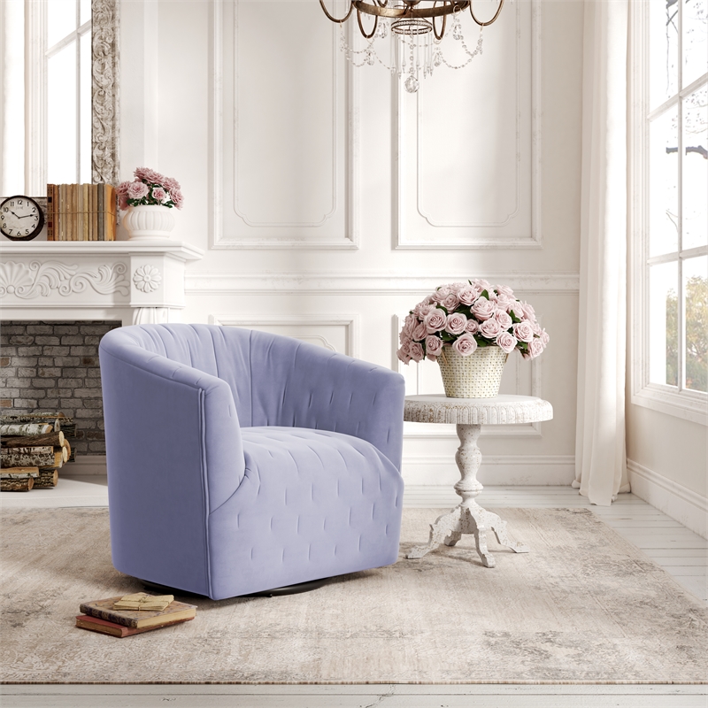 Lilac best sale swivel chair