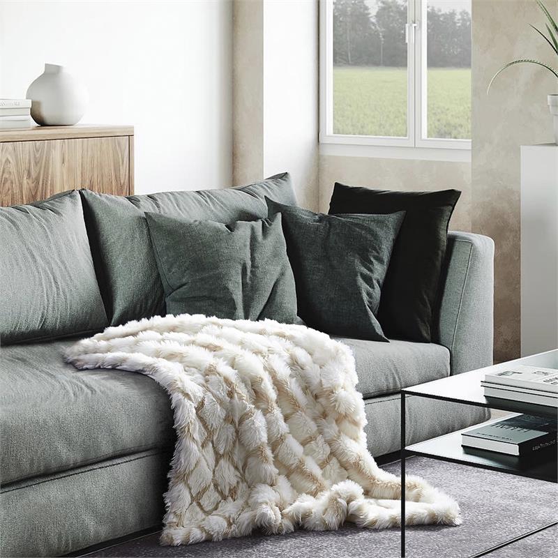 Rosemarie Throw Beige Acrylic 50