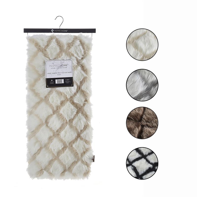 Rosemarie Throw Beige Acrylic 50