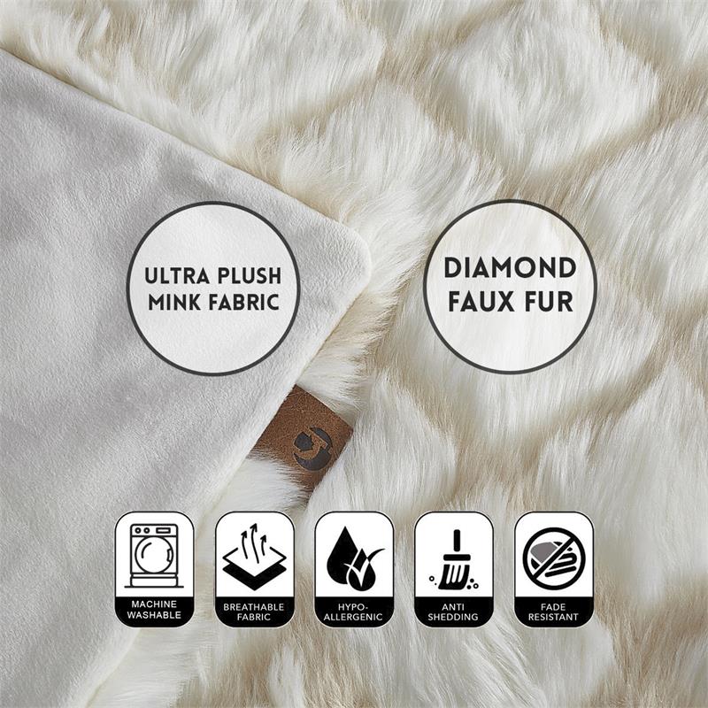 Rosemarie Throw Beige Acrylic 50