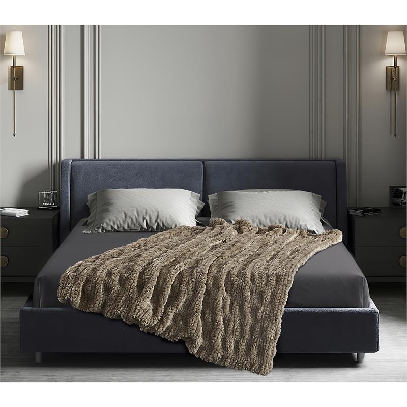Zaynab Throw Brown Acrylic 50