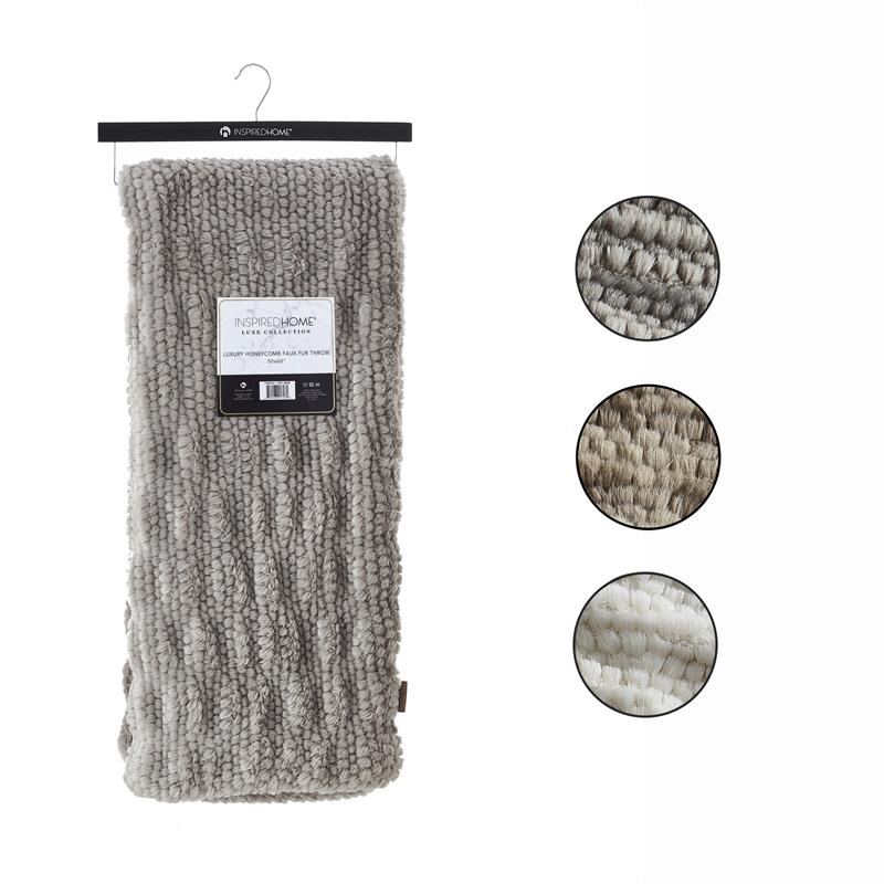 Zaynab Throw Gray Acrylic 50