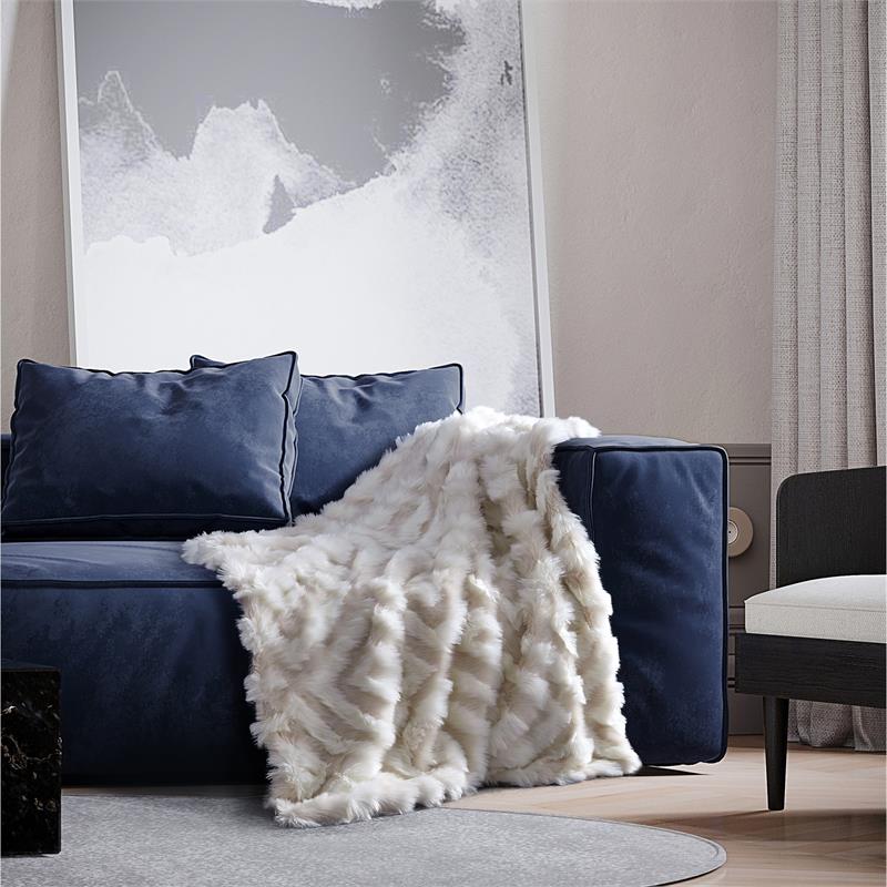 Alek Throw Blush Acrylic 50