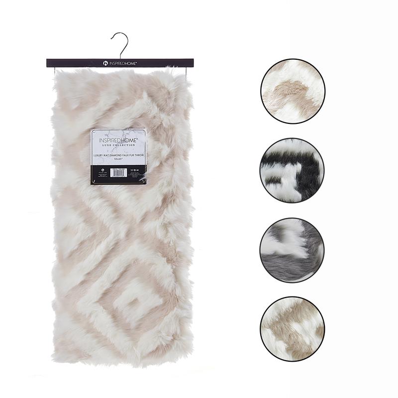 Alek Throw Blush Acrylic 50