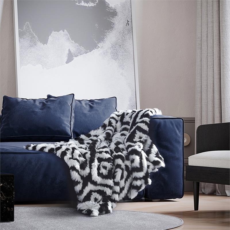 Alek Throw Black Acrylic 50