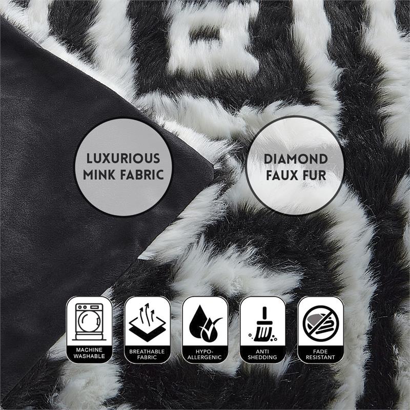 Alek Throw Black Acrylic 50