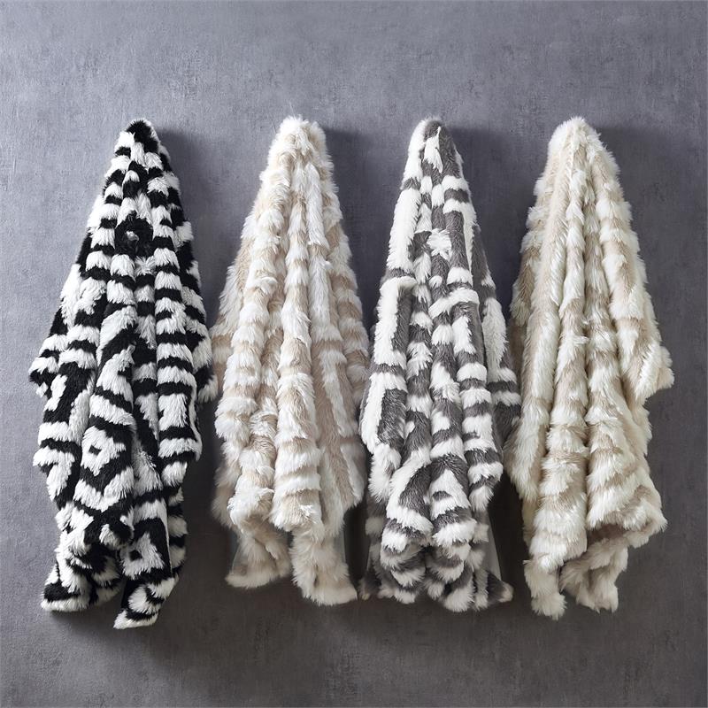 Alek Throw Grey Acrylic 50