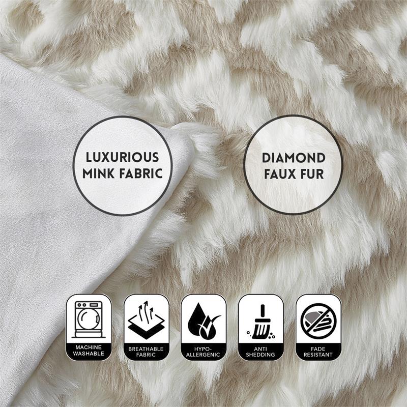 Alek Throw Ivory Acrylic 50