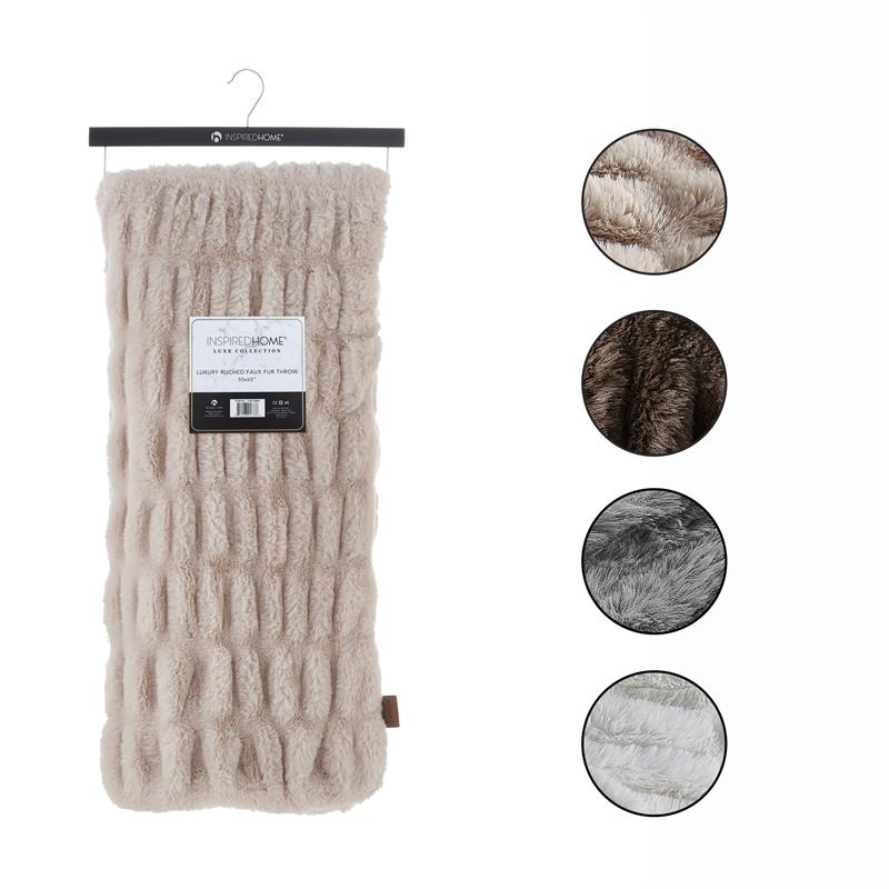 Atreyu Throw Blush Polyester 50