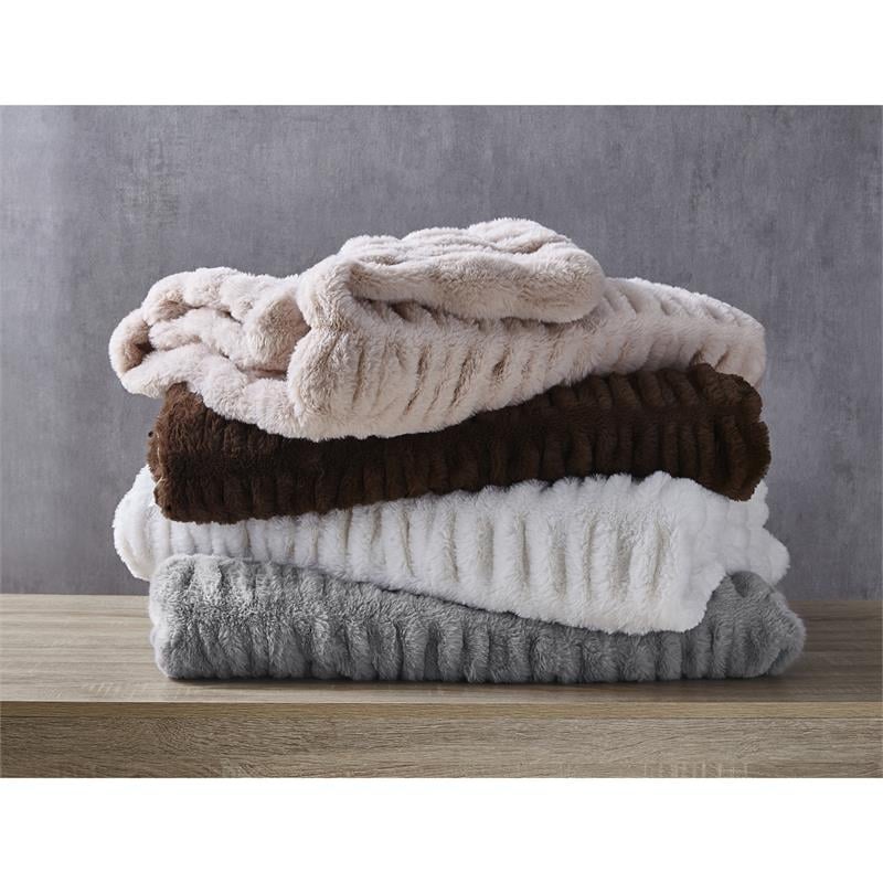 Atreyu Throw Brown Polyester 50