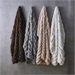 Atreyu Throw Brown Polyester 50