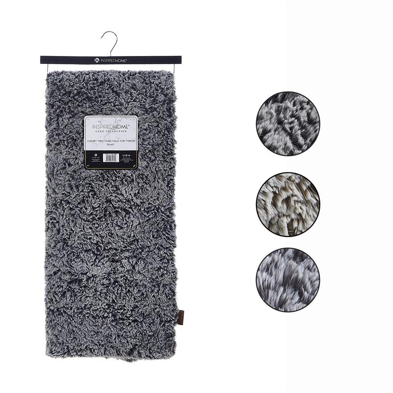 Avraham  Throw  Black  Polyester  50