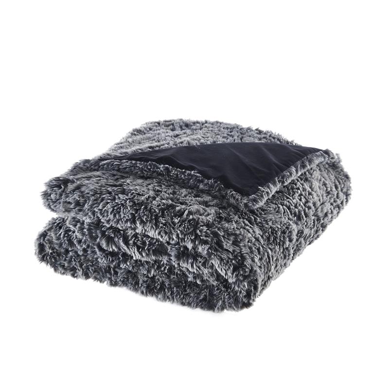 Avraham  Throw  Black  Polyester  50