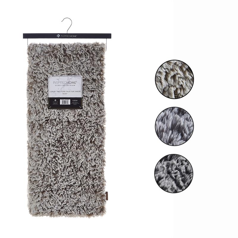 Avraham Throw Brown Polyester 50