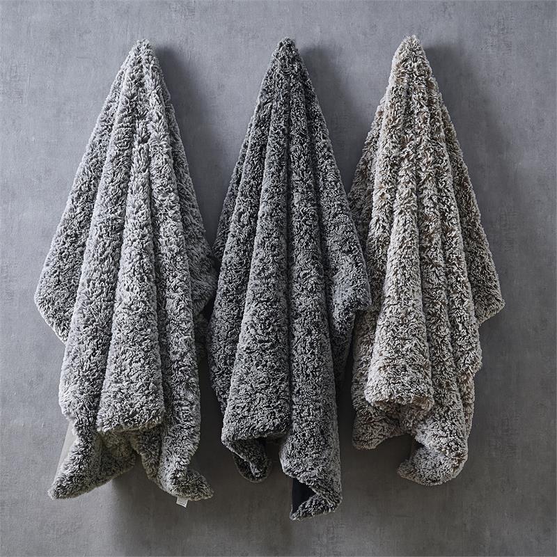 Avraham  Throw  Gray  Polyester  50