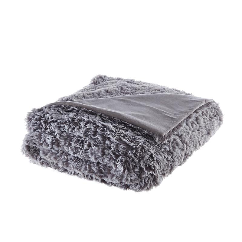 Avraham  Throw  Gray  Polyester  50