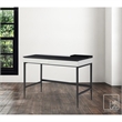 Floyd Eucalyptus Wood Desk Black/White 43.3L x 21.6W x 30H 2 Storage Drawers