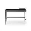 Floyd Eucalyptus Wooden Desk Black/Grey 43.3L x 21.6W x 30H 2 Storage Drawers